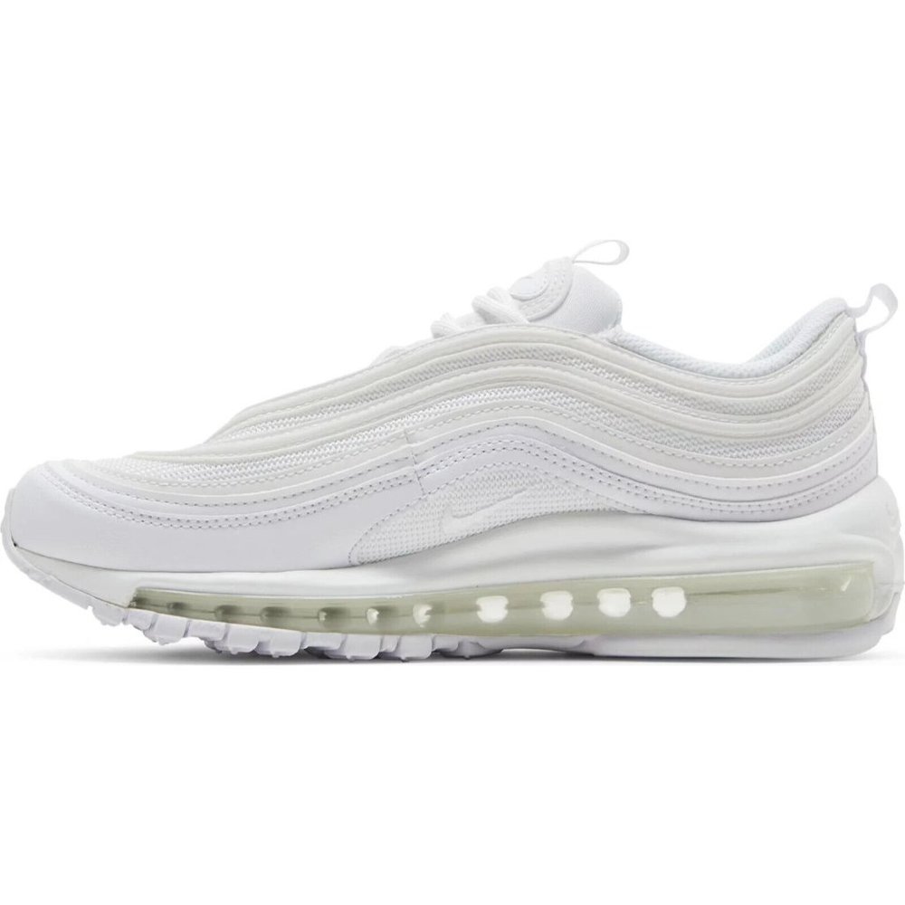 Nike Air Max 97 Women's Triple White DH8016 100 Sneakers Shoes Retro Running - Picture 3 of 7